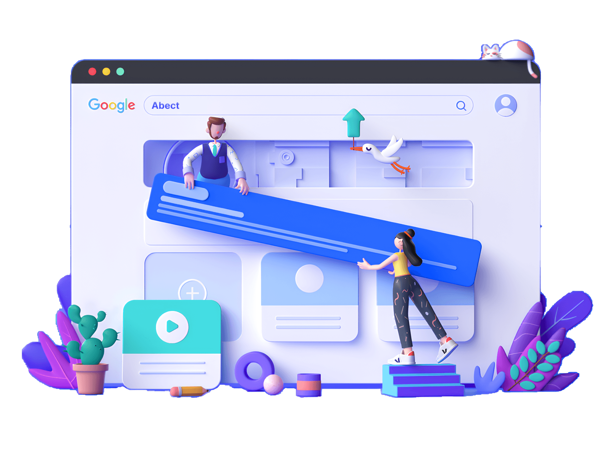 Ілюстрація — команда розробляє веб-проєкт